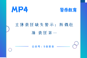 主体责任缺失警示：防微杜渐 责任第一